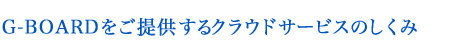 G-BOARDをご提供するクラウドサービスのしくみ